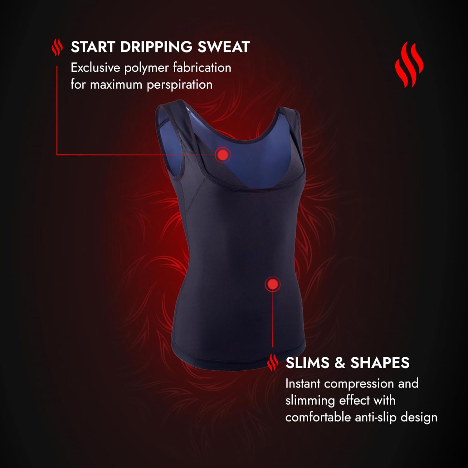 Sweat Shaper Premium Sauna Tank Top - Slimming Workout Shirt for Women | Comfortable Fit & Enhanced Sweat