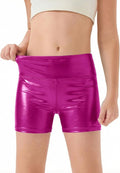 Haloumoning Girls Athletic Shorts - High Waisted Comfy Yoga & Dance Biker Shorts | Sizes 5-14Y