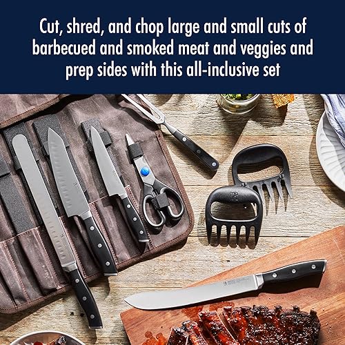 Henckels Forged Accent 9-Piece Carving Set with 11" BBQ Knife & Accessories - Variation of BBQ Set