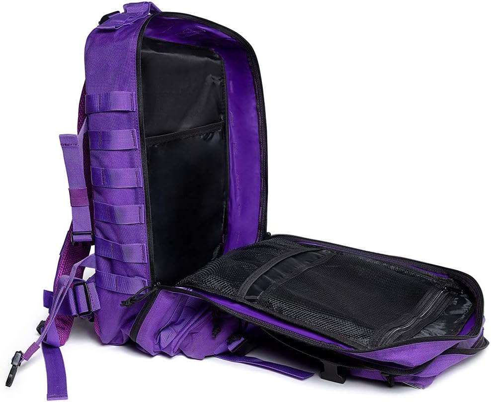 QT&QY Military Tactical Backpack - 45L Molle Army Assault Pack for Hiking & Trekking Adventures
