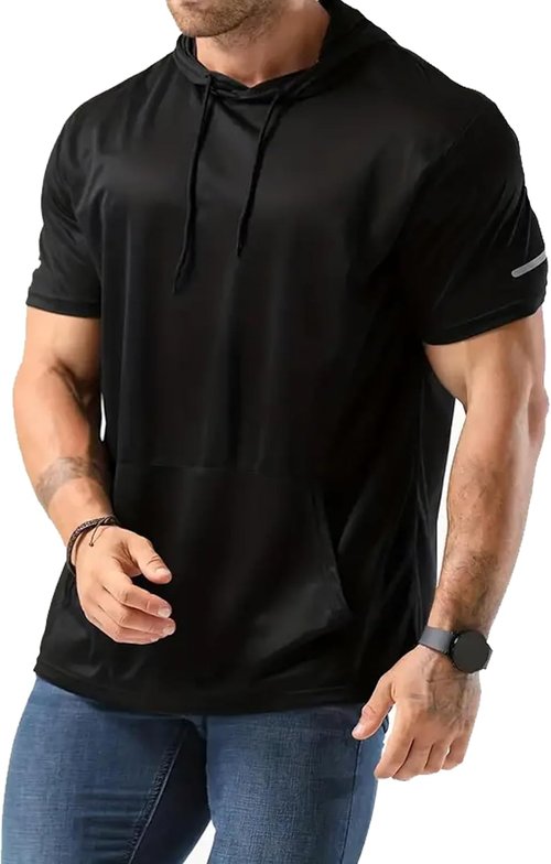Frueo Men's Athletic T-Shirts - Quick Dry Moisture-Wicking Short Sleeve Mesh | 1/3 Pack