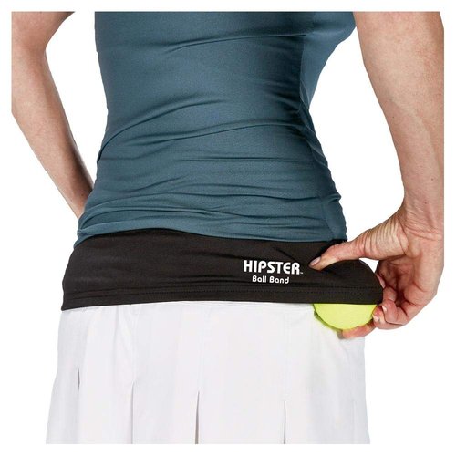 Tourna Hipster Ball Band for Holding Tennis Balls and Pickleballs - Large, Black