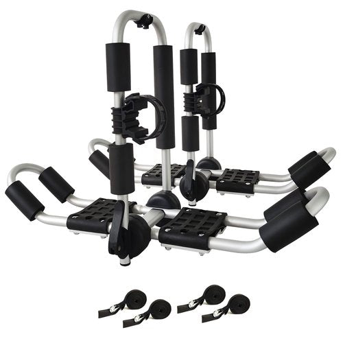 Codinter J-Style 4-in-1 Roof Rack - Kayak, Canoe, Surfboard & Ski Board Carriers for SUV & Car