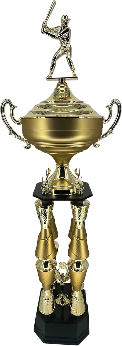 Express Medals Giant 54-Inch Tall Trophy Cup Award - Custom Engraving, Gold/Red/Blue Options