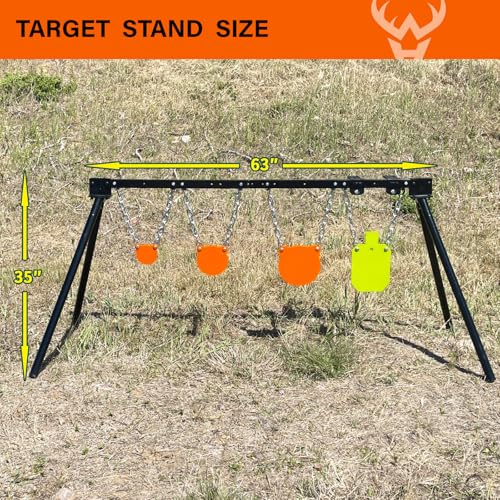 Highwild Complete AR500 Steel Shooting Target System - Model A-21 with Stand & Accessories