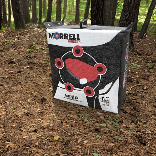 Morrell Vital Signs Combo Archery Target 29" x 14" x 31" White, Red, Black