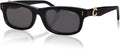 SOJOS Narrow Rectangle Sunglasses - Polarized UV400 Acetate Frame | Retro Classic Lace Coral Accent