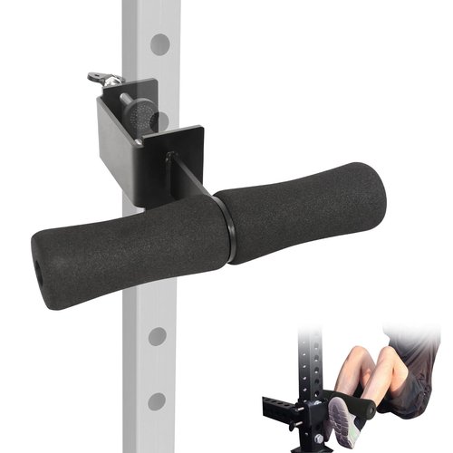 Nordic Hamstring Curl Squat Rack Attachment: Leg & Ab Workout for Power Rack Nordic Hamstring Curl, Sit-ups, Bulgarian Split Squat for Home Gym