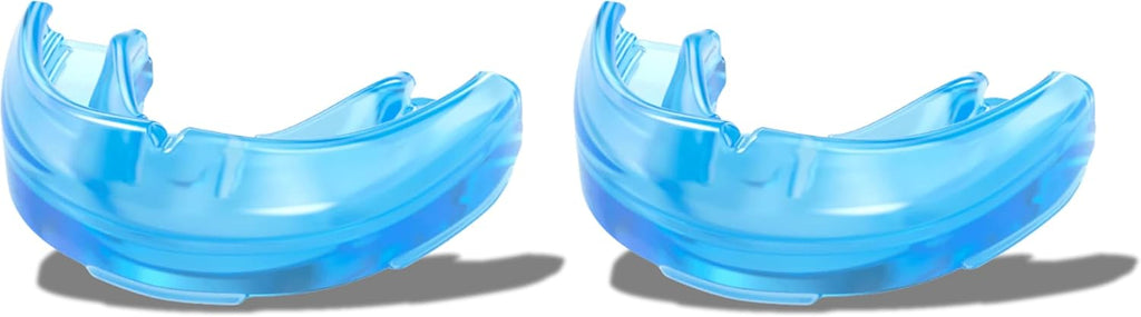Shock Doctor Mouth Guard - Ultimate Upper Teeth Protection for Braces | Instant Fit, Blue (Pack of 2)