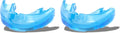 Shock Doctor Mouth Guard - Ultimate Upper Teeth Protection for Braces | Instant Fit, Blue (Pack of 2)