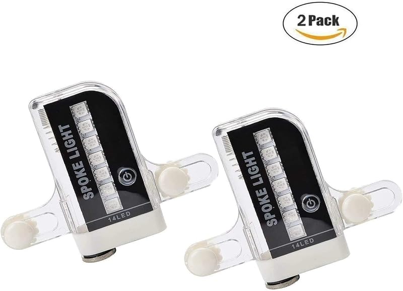 Waterproof LED Bike Wheel Lights (2 Pack) 25 Pattern Spoke Lights for Night Riding