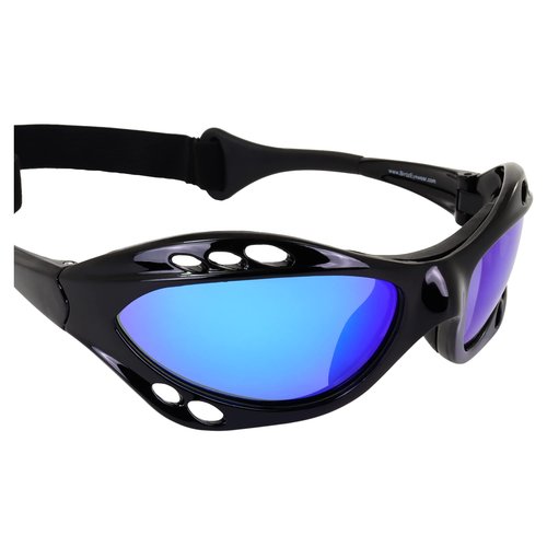 Birdz Eyewear Seahawk Polarized Sunglasses for Watersports Jet Ski Surfing Kayaking 3 Pairs Black & Silver Frames w/Smoke Lenses & Black Frame w/Blue Lens