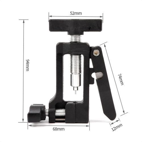 ALEOED 2 in 1 Upgraded Needle Driver Insertion Tool with Hydraulic Hose Cutter for Bike MTB Road Bicycle Olive Banjo Fitting Insert Install