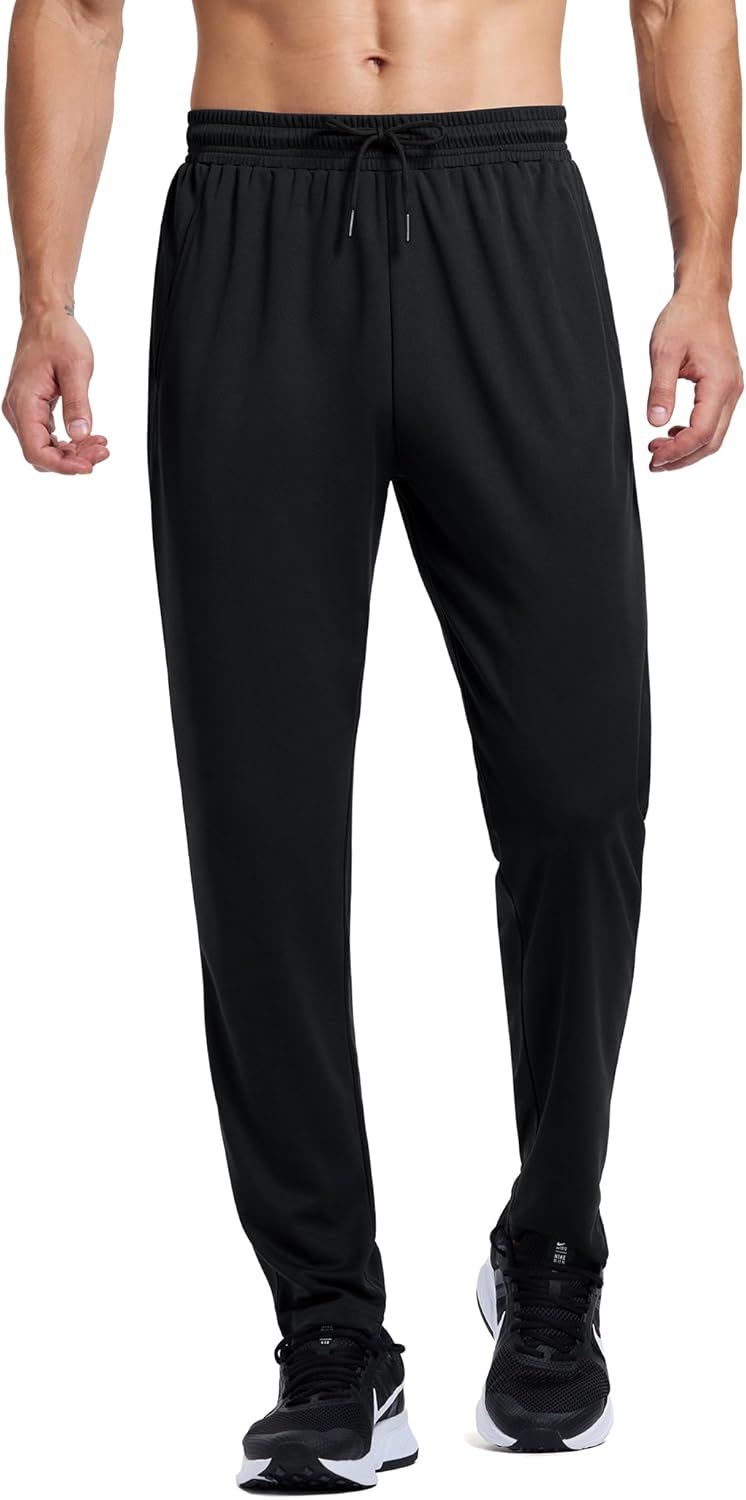 Skiennix Men's Athletic Sweatpants - Lightweight Quick-Dry Joggers with Pockets for Gym & Lounge