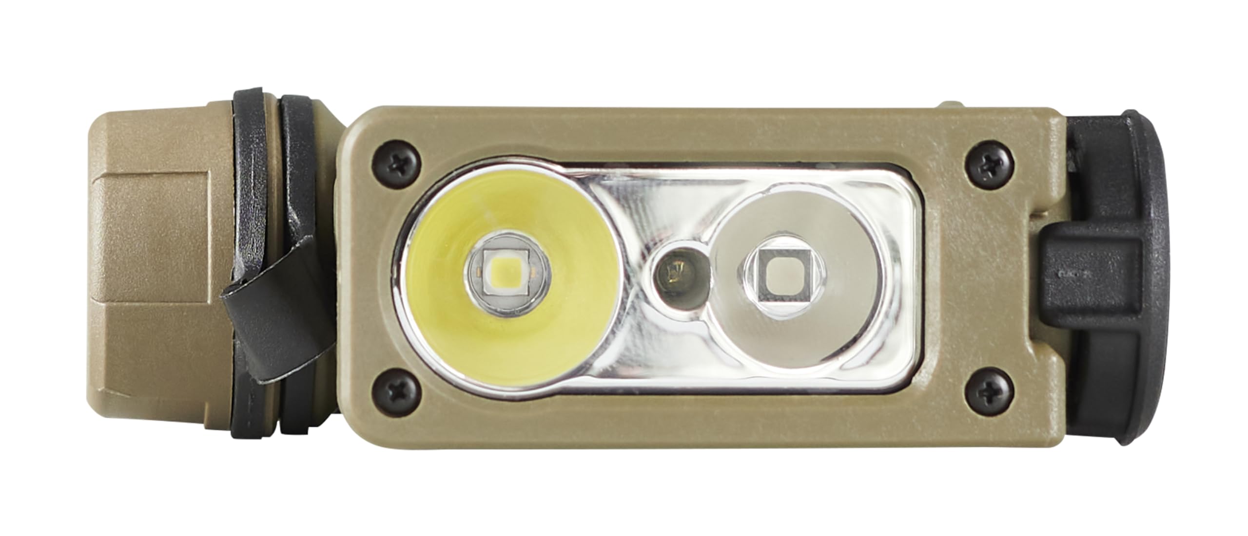Streamlight 14213 Sidewinder Compact III 275-Lumen 3200 Candela User Configurable Model Hands-Free Angle Head Flashlight with White, Blue, Green, Red LEDs, and IR, Coyote