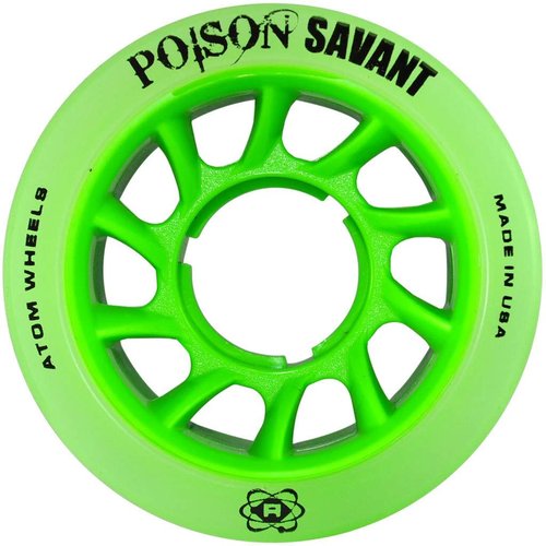 Atom Poison Savant Derby Roller Skate Wheels (Green)