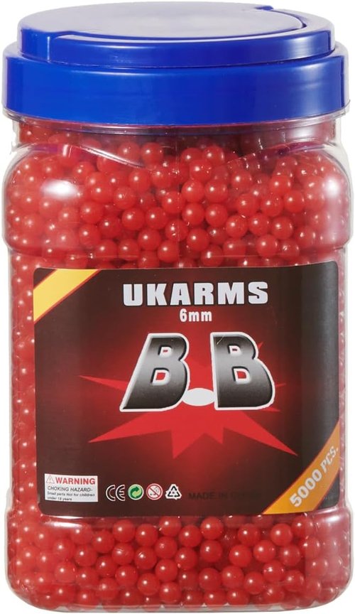 Golden Ball Airsoft BBS - .12-Gram 6mm Precision 5000-Count | Assorted Colors