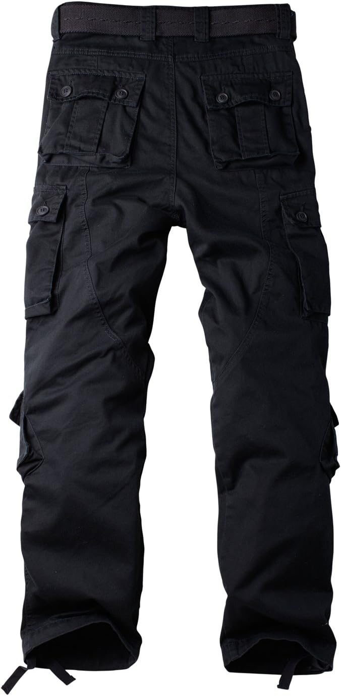 Women's Cotton Casual Military Army Cargo Combat Work Pants with 8 Pocket