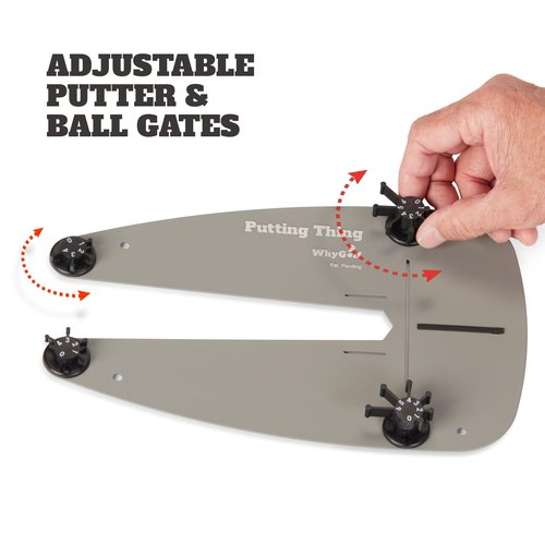 WHYGOLF Putting Thing - Perfect Your Putting Stroke with Adjustable Putting Gates, for Putting Green & Home Practice, Golf Putter Teaching & Golf Training Aid for Club Practice Equipment