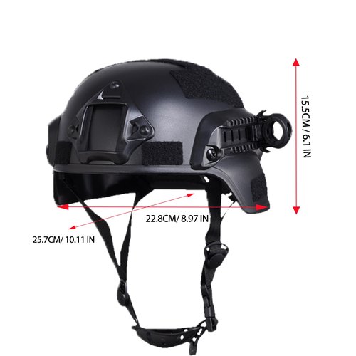 Airsoft Helmet Full Face, Tactical Helmet with Airsoft Mask and Anti-Fog Goggles, Military Helmets, Paintball Helmet, Tactical Full Face Protection, Airsoft Accessories, Military Gear (Black)