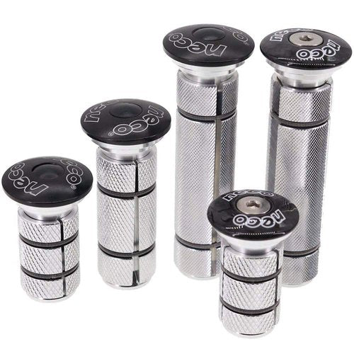 Neco Headset Expander Top Cap Star Nut Plug Bolt Stem Expanding Nut Bolt Carbon Fiber Cap Cover Long Large Size (Large Aluminum Cap 1-1/8 inch)