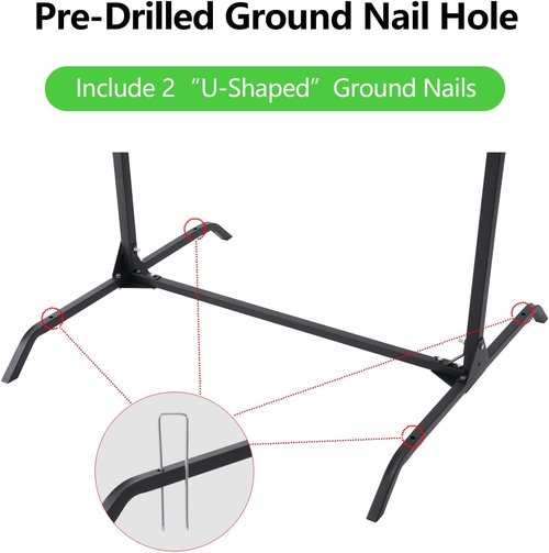 Archery Target Stand - Durable Alloy Steel for 30-Inch Bag & Foam Targets | Ideal for Backyard Use