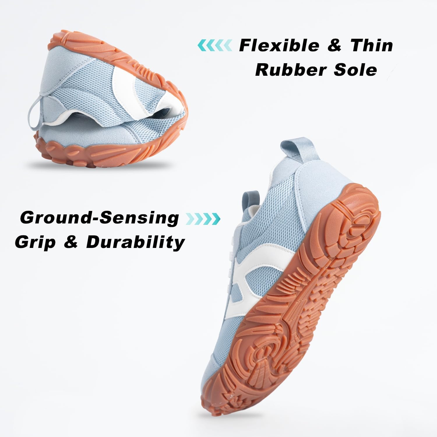 Skiennix Barefoot Sneakers - Minimalist Trail Running Shoes for Men & Women | Wide Toe Box, Perfect for Hiking & Biking