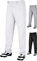 Skiennix Men's Baseball Pants - Full Length, Open Bottom, Adjustable Fit for Comfort | Adult Sizes