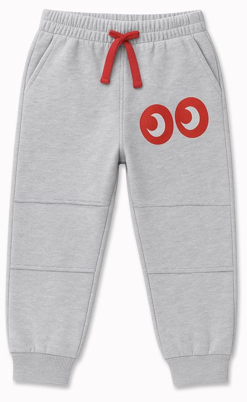 KNEEKABOO Kids Joggers w/Dual Padded Knees & Surprise Reveal - 100% GOTS Organic Cotton Toddler Pants for Boys & Girls (US, Age, 5 Years, 6 Years)