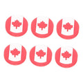WHAMVOX National Flag Designed Tennis Racket Vibration Dampeners Silicone Shock Absorbers for Racquet Sports Accessories 6-Pack 0.98X0.98X0.23In