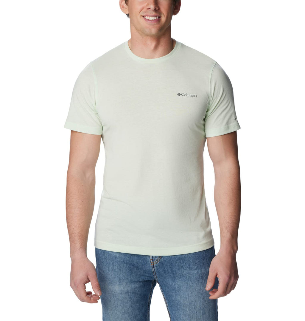 Columbia Men's Thistletown Hills Short Sleeve, Ice Green Heather, 1X Big