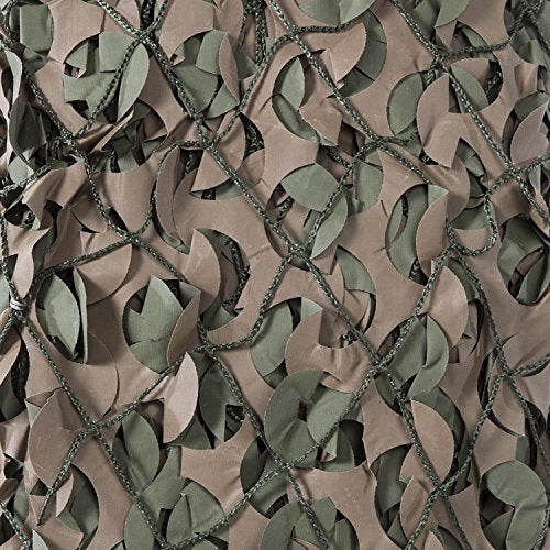 Small Camouflage Netting 9'10" x 9'10" Green/Brown Waterproof & UV Resistant