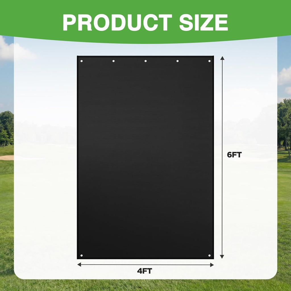 Skiennix Batting Cage Backstop - Heavy Duty 4'x6' Reinforced Net Saver for Baseball & Softball