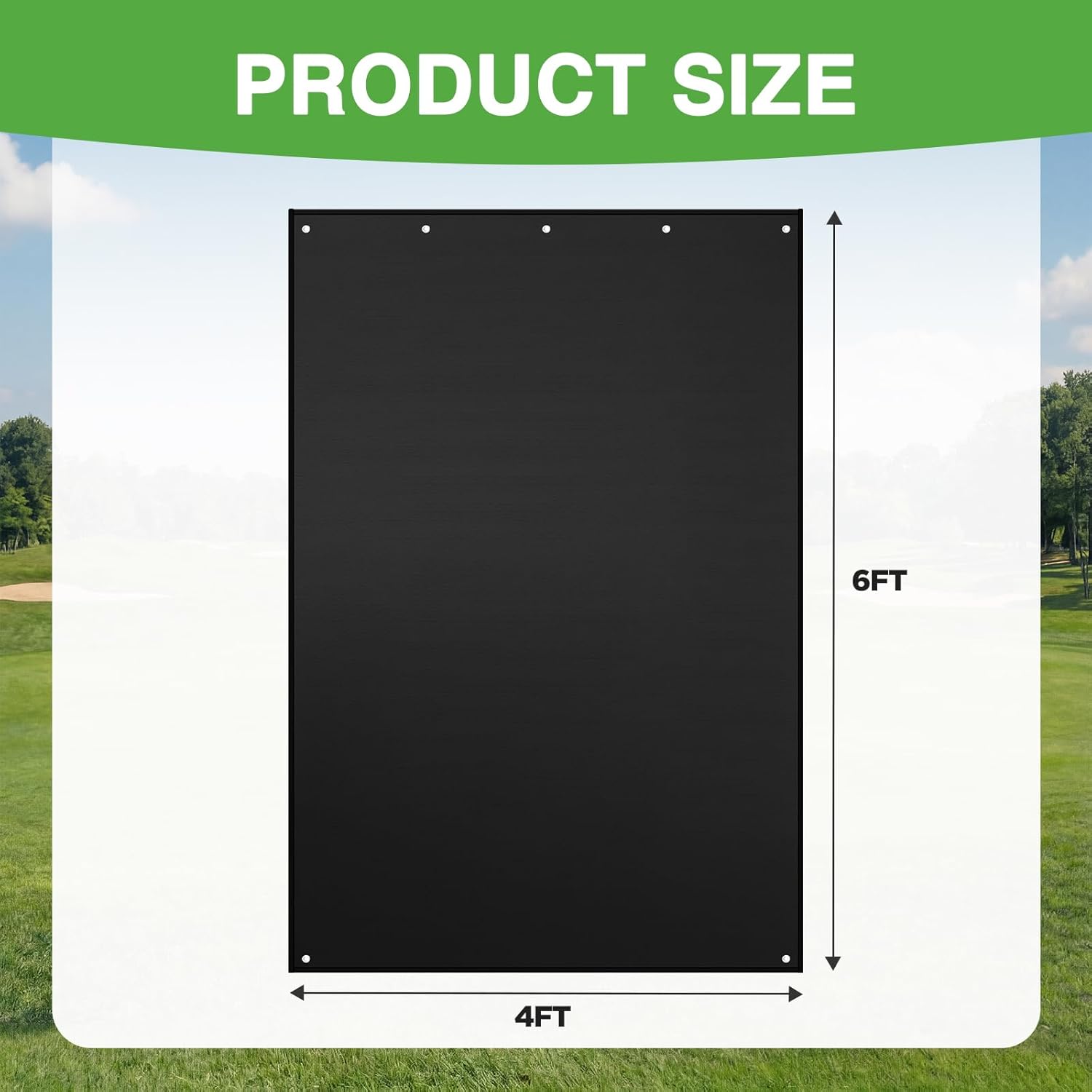 Skiennix Batting Cage Backstop - Heavy Duty 4'x6' Reinforced Net Saver for Baseball & Softball