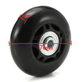 Ricrrover Luggage Suitcase Wheels Replacement Kit 75x24mm/2.95"x0.94" w/ABEC 608zz Inline Outdoor Skate Replacement Wheels, Set of (2) Wheels (OD:75 W:24 ID:6 Axles:35&40mm)