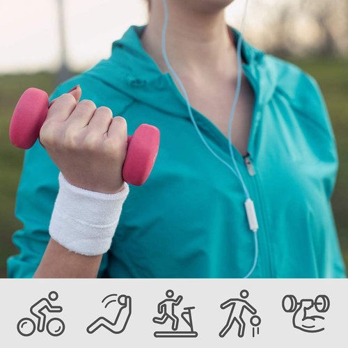 HANERDUN Wrist Sweatbands Thick Terry Cloth Wristbands for Men and Women Athletic Sweat Bands for Sports Tennis Gym Basketball