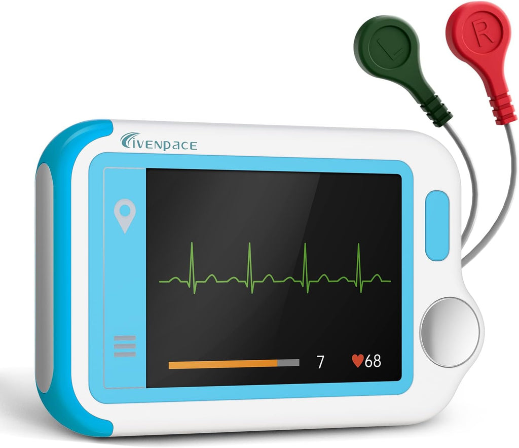 Skiennix Heart Monitor - Portable Touch Screen Device for Home Use | Rechargeable, PC & Smartphone Compatible