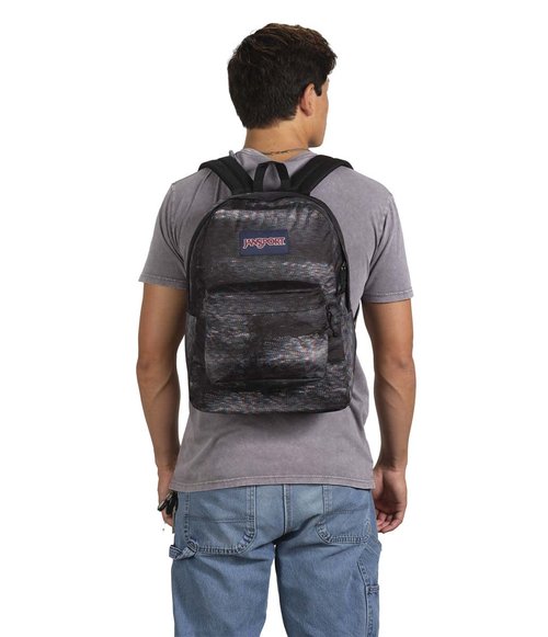 JanSport SuperBreak One Backpacks - Durable, Lightweight Bookbag with 1 Main Compartment, Front Utility Pocket with Built-in Organizer - Premium Backpack, Screen Static