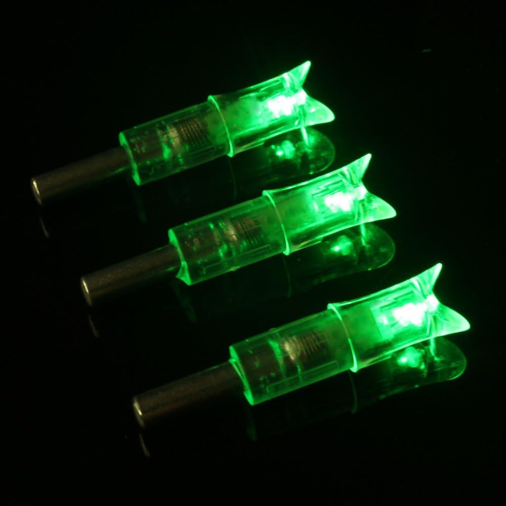 Skiennix 6PCS Lighted Nocks for Crossbow - .300/7.62mm LED Arrow Nocks for Archery Hunting