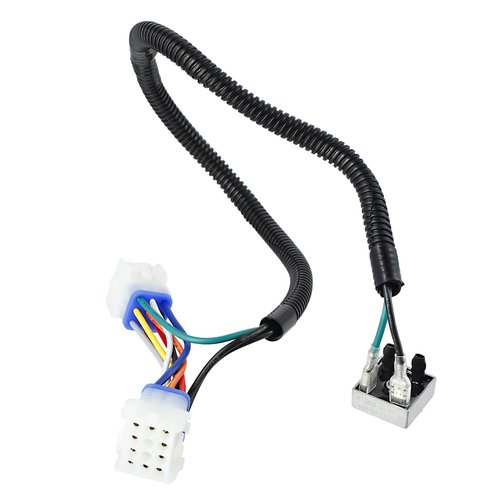 Roykaw Golf Cart 12V Golf Cart Headlight Voltage Reducer Harness Compatible with Club Car Precedent 2004-up Gas Vehicles, Plug and Play, 9 Pin/12 Pin Converter Harness