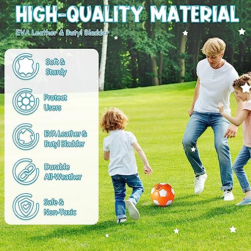 Libima 12 Pcs Colorful Size 4 Soccer Balls with Pump - Official Match Size
