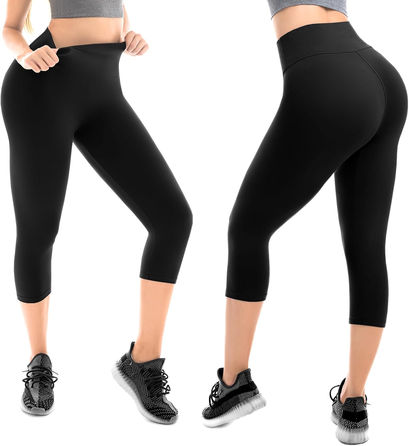 Walifrey Capri Leggings - Buttery Soft High-Waisted Yoga & Workout Leggings for Women