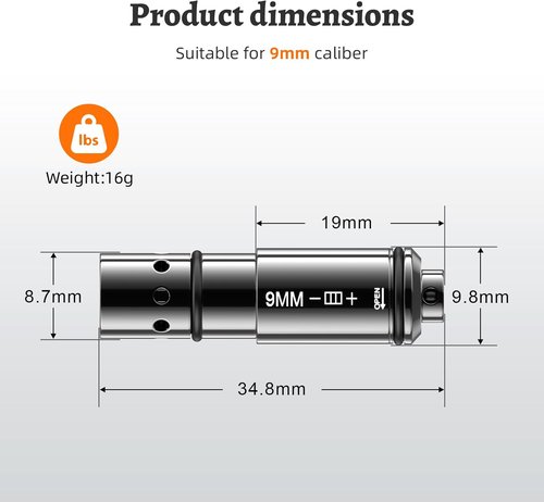 LaserLyte 9MM/223REM/380ACP/38SPL Training Cartridge - Dry Fire System with 3 Battery Sets & O-Rings