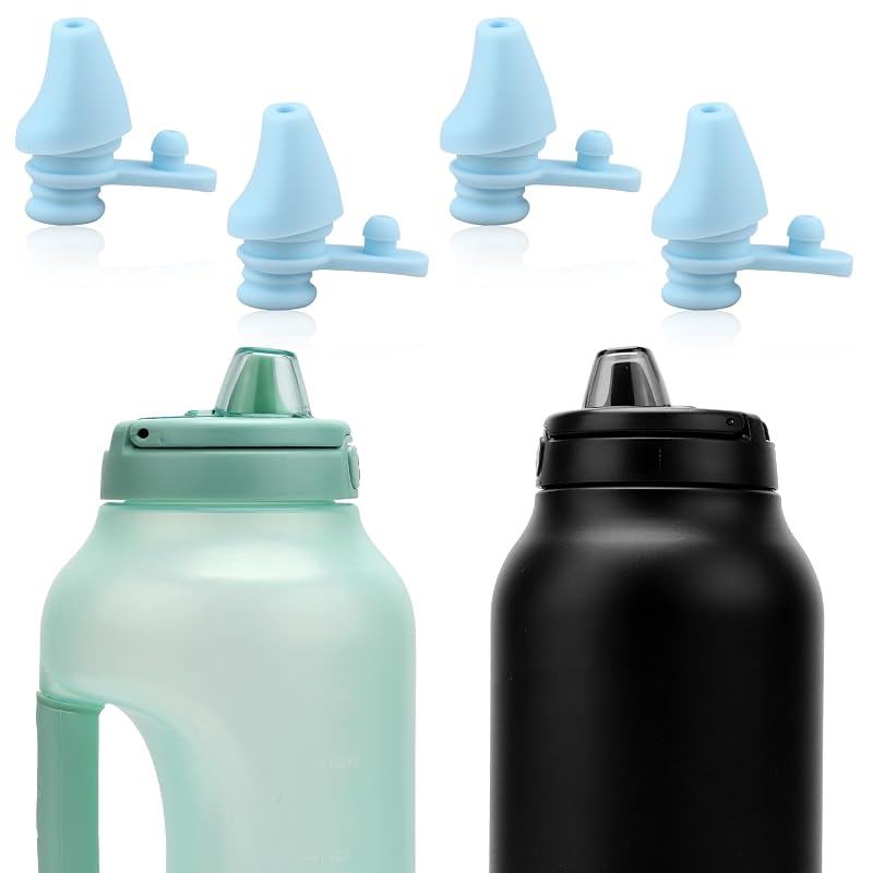 4-Pack Bite Valve Replacements for Ello Hydra 64oz Stainless Jug