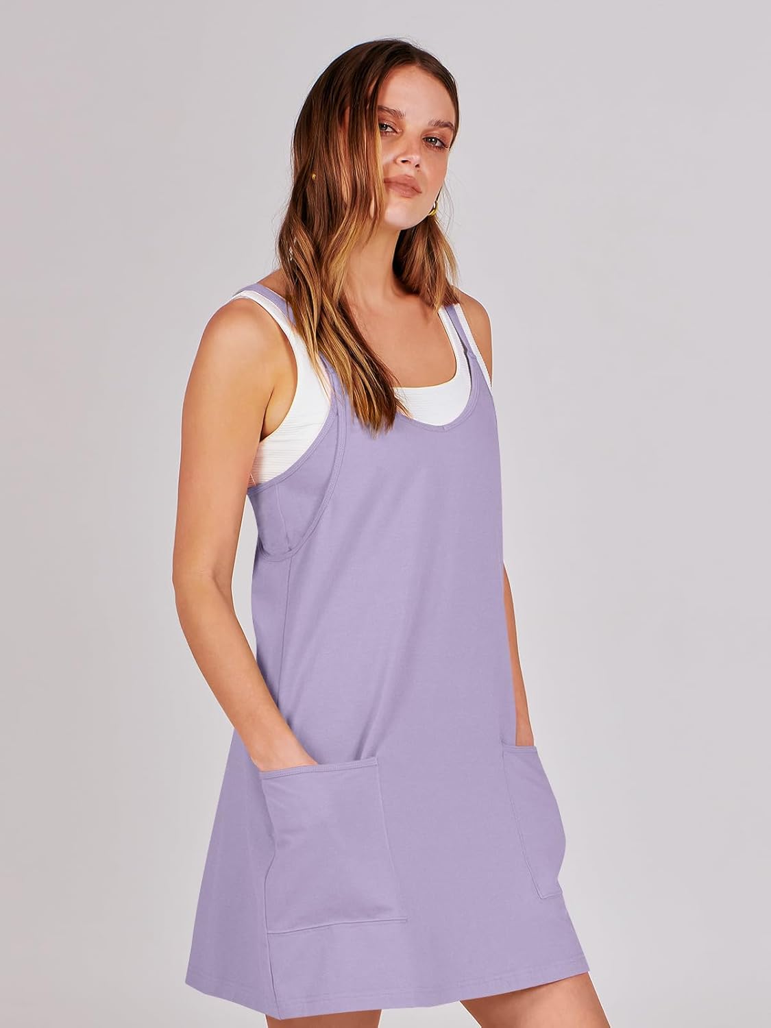 ANRABESS Women's Athletic Dress - Summer Tennis Mini Romper with Built-In Shorts | Ideal for Travel & Workouts