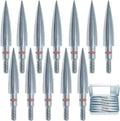 Archery Field Points by [Brand Name] - Stainless Steel Practice Tips for Recurve & Compound Bows | 100-300 Grains