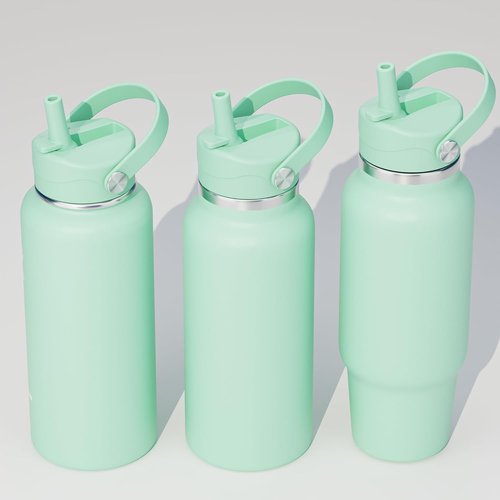 Hydro Flask Straw Lid - Replacement Cap for Wide Mouth Bottles | Fits 12-40 oz Sizes (Alpine)