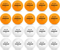 Skiennix 3-Star Ping Pong Balls - 20 Pack Multicolor & White - Advanced Training & Competition Use