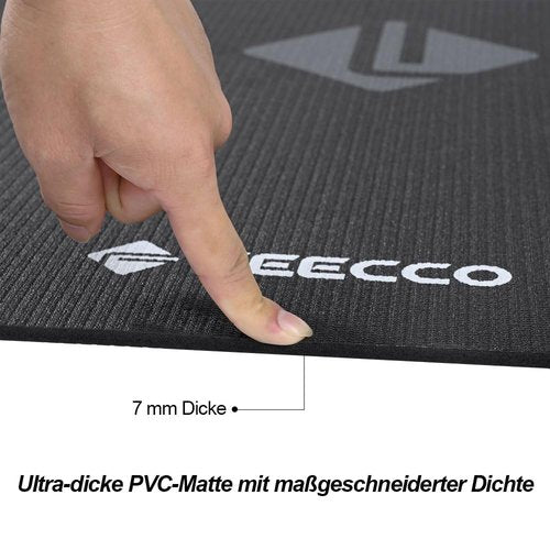 FEECCO Jump Rope Mat, Large Size Non-Slip Jump Rope Pad for Indoor Floor and Outdoor Concrete, 7mm Thick High-Density Material Customized for Jump Roping
