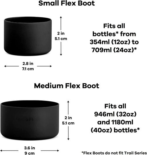 Hydro Flask Flex Boot - Silicone Water Bottle Protector | Dishwasher Safe, BPA-Free, Medium, Pacific